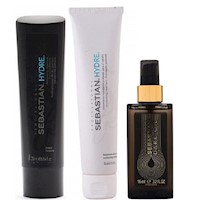 Shampoo Hidratante 250ml + Mascarilla + Dark Oil Sebastian Hydre